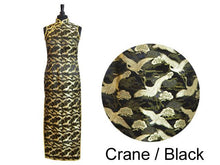 Silk Rayon Brocade Mandarin Dress - Ankle Length