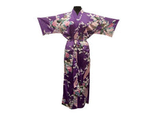 Peacock Floral Print Robe - Ankle Length