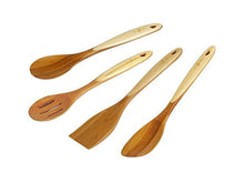 Bamboo Utensil with Light Tone Wood Accent