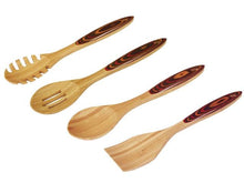 Bamboo Utensil with Rainbow Wood Accent