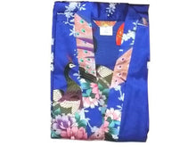 Peacock Floral Print Robe - Thigh Length