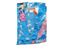 Peacock Floral Print Robe - Ankle Length