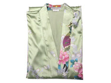 Peacock Floral Print Robe - Thigh Length
