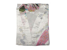Peacock Floral Print Robe - Thigh Length