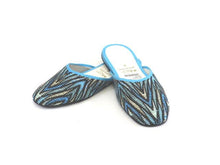 Ikat Texture Fabric Slippers