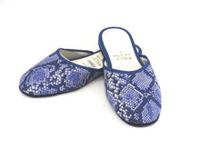 Crocodile Print Fabric Slippers