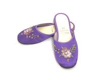Beaded Flower Satin Slipper - For Children