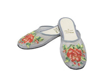 Rose Embroidery Mesh Slippers